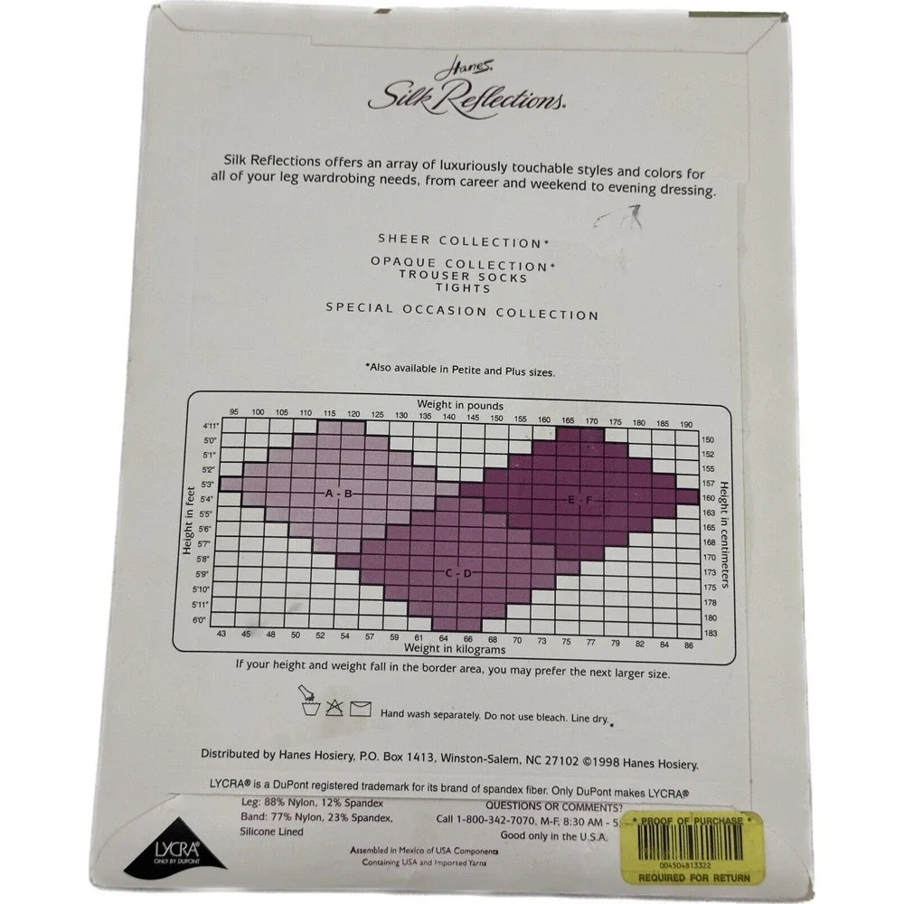 Hanes‎ Women's Silk Reflections Thigh-High Stockings Sheer Pearl Size AB NIP